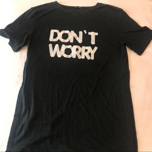 Zara Long Knit T-shirt